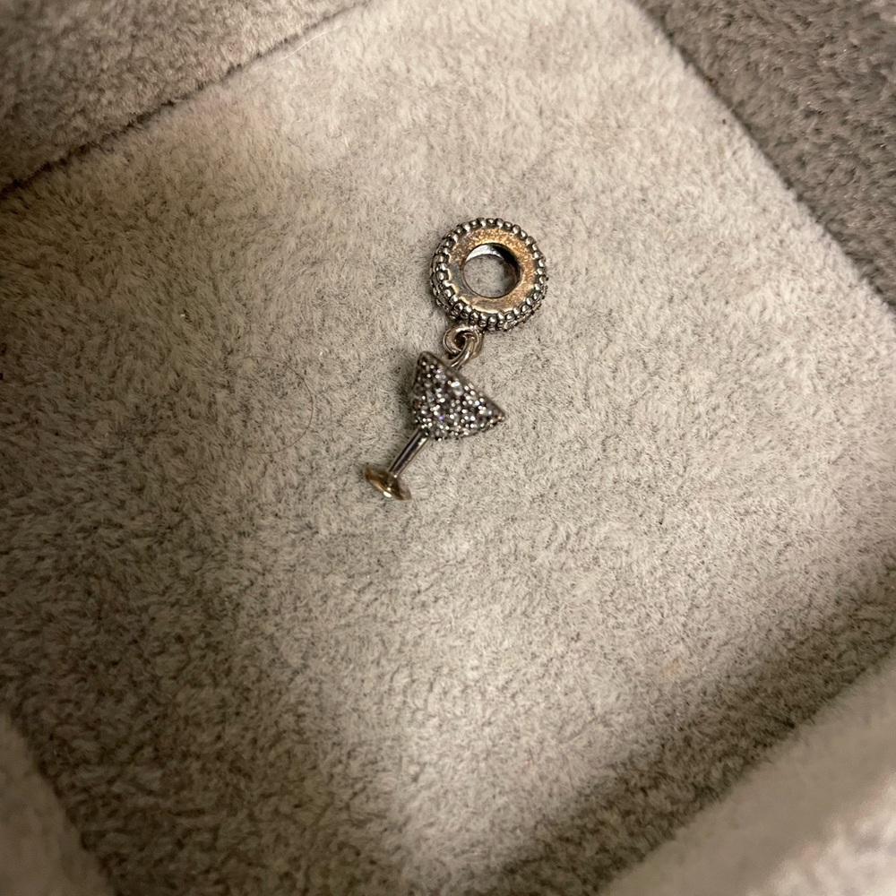 Pandora Silver Martini Glass Charm